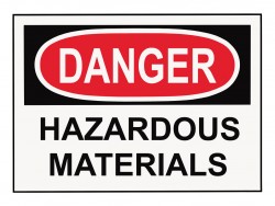 Danger Hazardous Materials Sign